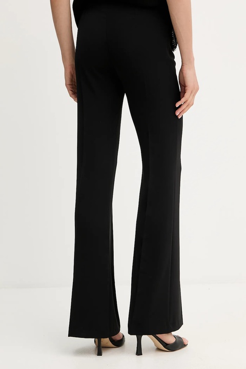 Twinset spodnie damskie kolor czarny dzwony high waist 252TF2013 - zdjęcie produktu nr 2