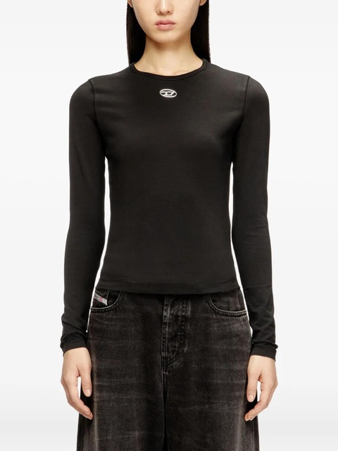 Diesel logo-detail long-sleeve T-shirt - Black - zdjęcie produktu nr 2