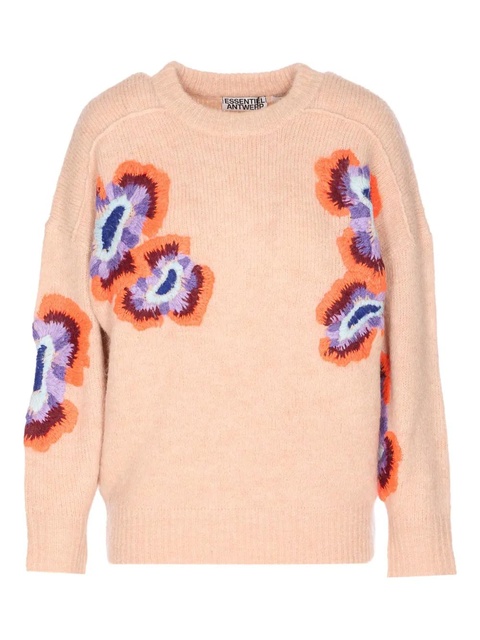 Essentiel Antwerp embroidered crew-neck sweater - Neutrals - zdjęcie produktu nr 1