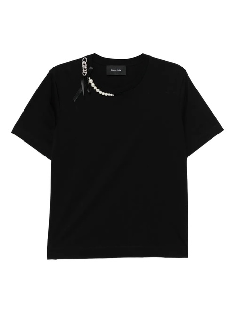 Simone Rocha cotton T-shirt - Black - zdjęcie produktu nr 1