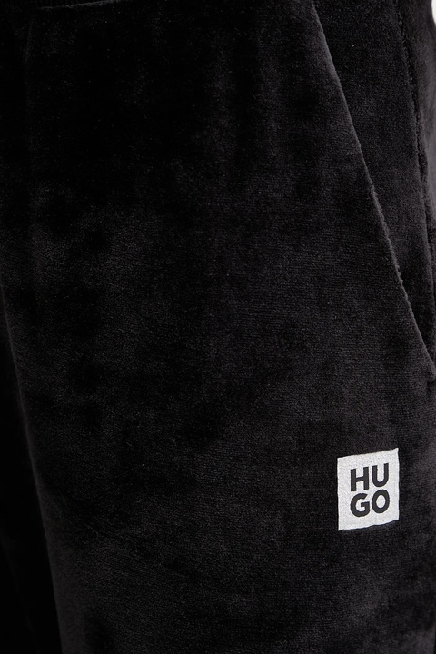 HUGO spodnie dresowe damskie kolor czarny gładkie 50549812 - zdjęcie produktu nr 2