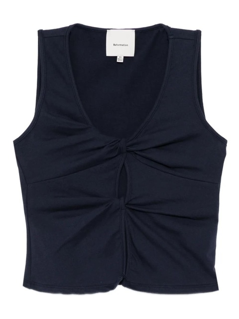 Reformation Tefi vest top - Blue - zdjęcie produktu nr 1
