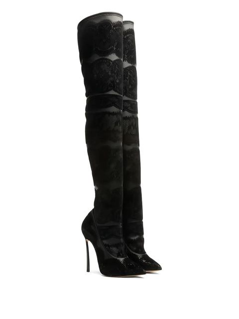 Casadei 120mm Lingerie boots - Black - zdjęcie produktu nr 2