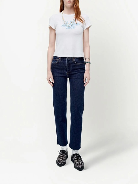 RE/DONE '70s Stove Pipe mid-rise jeans - Blue - zdjęcie produktu nr 2