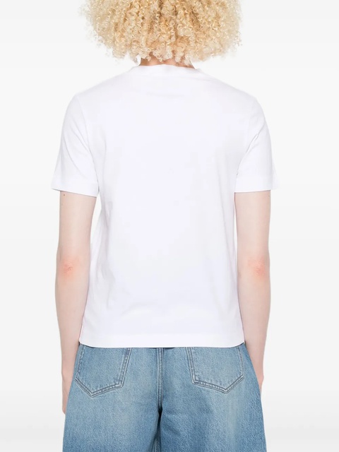 Jacquemus embroidered-logo short-sleeved T-shirt - White - zdjęcie produktu nr 2