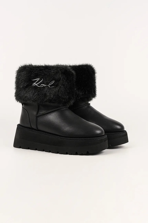 Karl Lagerfeld śniegowce SKYLAR kolor czarny KL48655 - zdjęcie produktu nr 2