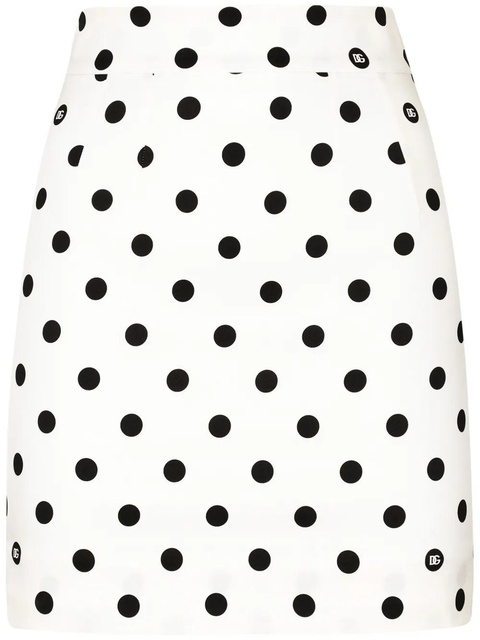 Dolce & Gabbana polka-dot mini skirt - White - zdjęcie produktu nr 1