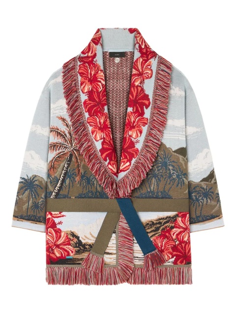 Alanui Hidden Bay fringed cardigan - Blue - zdjęcie produktu nr 1