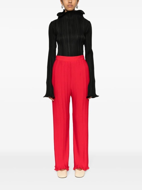 Lanvin straight-leg pleated trousers - Red - zdjęcie produktu nr 2