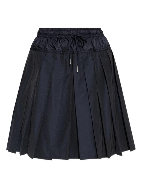 Moncler pleated drawstring skirt - Blue - zdjęcie produktu nr 1