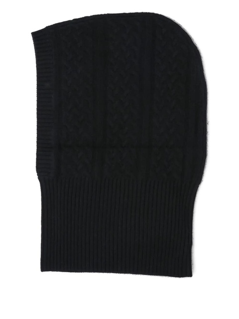 Max Mara ribbed cashmere balaclava - Black - zdjęcie produktu nr 1