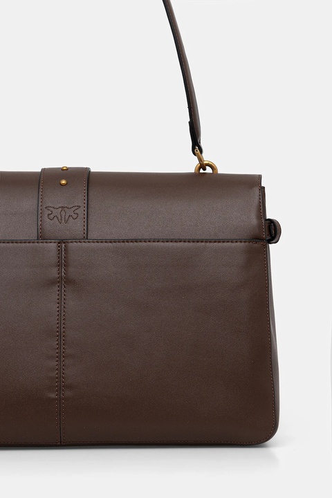 Pinko torebka skórzana kolor brązowy 105067 A0QO - zdjęcie produktu nr 2