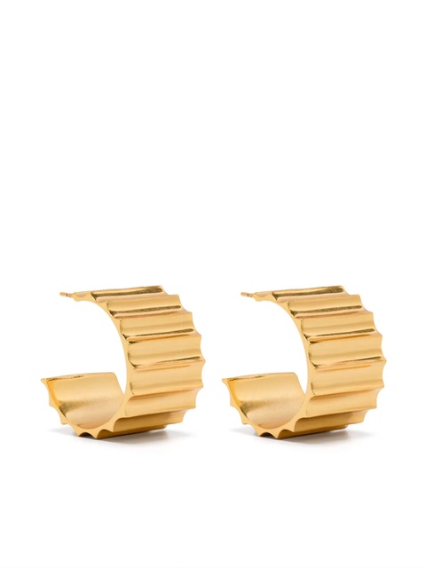 Maje Tapered mini hoop earrings - Gold - zdjęcie produktu nr 1
