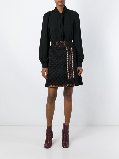 ETRO jacquard wrap skirt - Black - zdjęcie produktu nr 1