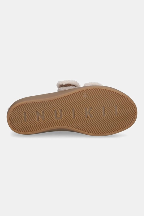 Inuikii sneakersy zamszowe Shearling Low Velcro damskie kolor brązowy 1001.001.0231.150 - zdjęcie produktu nr 2