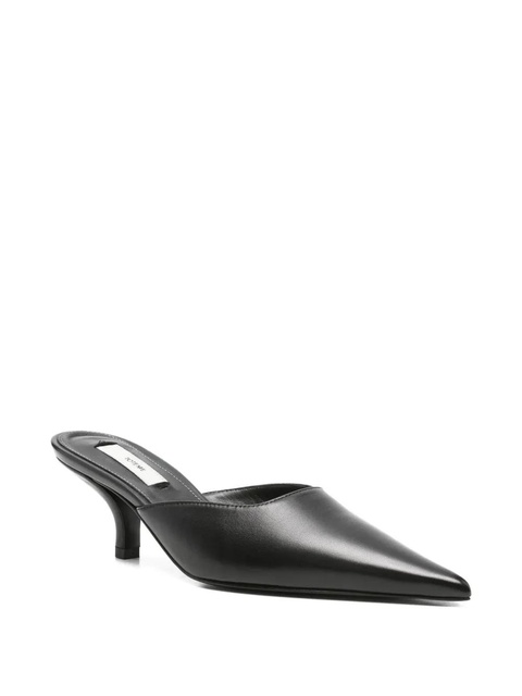 TOTEME 55mm pointed-toe mules - Black - zdjęcie produktu nr 2