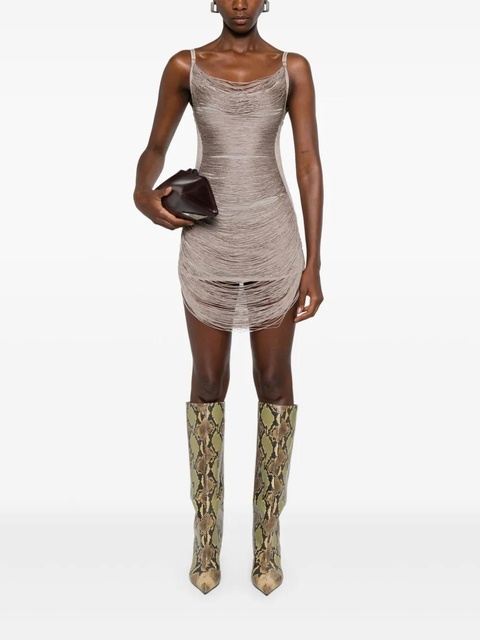 The Attico draped mini dress - Grey - zdjęcie produktu nr 2