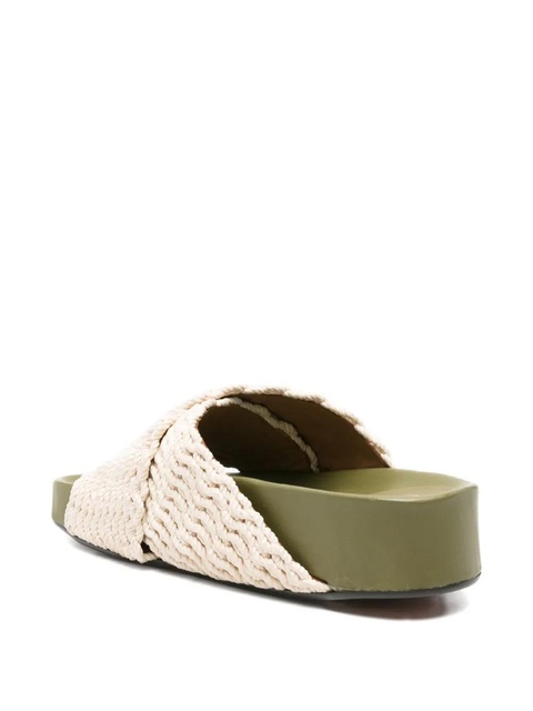 ATP Atelier crossover-strap crochet-knit sandals - White - zdjęcie produktu nr 2