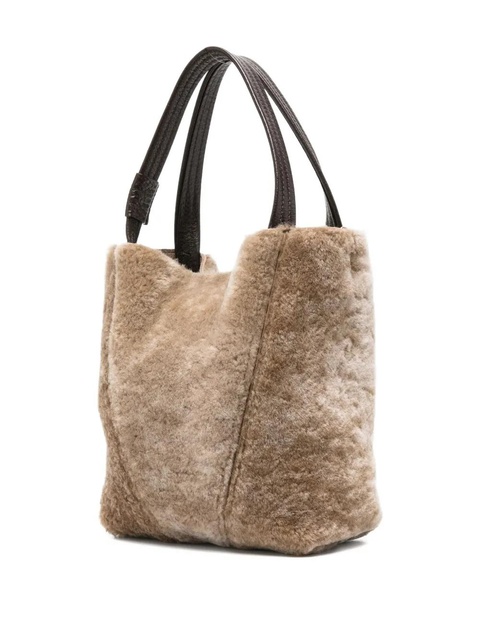 Chloé mini Spin tote bag - Grey - zdjęcie produktu nr 2