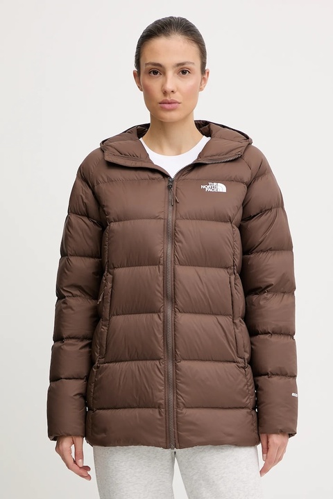 The North Face kurtka puchowa Hyalite kolor brązowy zimowa NF0A8E741OI1 - zdjęcie produktu nr 1