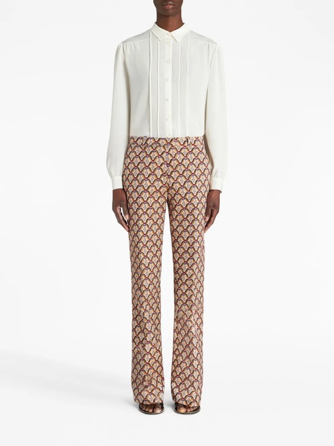 ETRO floral-print tailored trousers - Brown - zdjęcie produktu nr 1