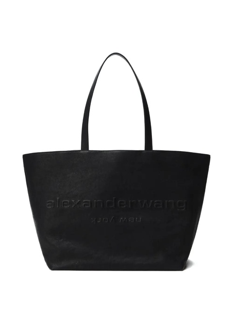 Alexander Wang embossed-logo tote bag - Black - zdjęcie produktu nr 1
