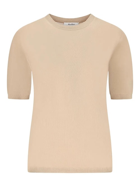 Max Mara short-sleeved crew-neck T-shirt - Neutrals - zdjęcie produktu nr 2