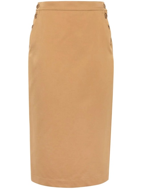 Max Mara Cresta cotton pencil skirt - Brown - zdjęcie produktu nr 1