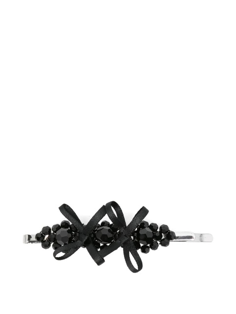 Simone Rocha beaded bow-detail hair clip - Silver - zdjęcie produktu nr 2