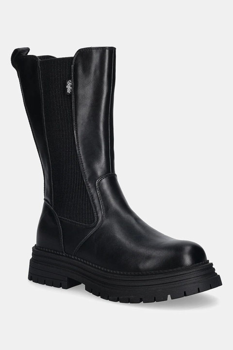 Buffalo sztyblety Lennox Chelsea Hi kolor czarny na platformie 1270136-BLK - zdjęcie produktu nr 1