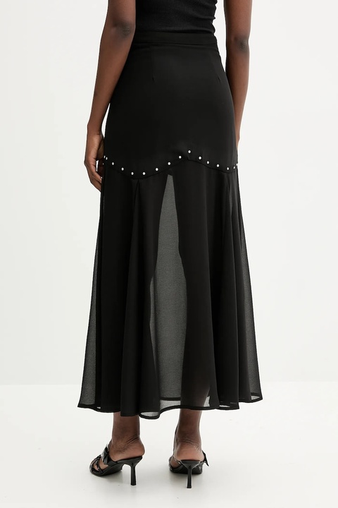 Never Fully Dressed spódnica kolor czarny maxi rozkloszowana NFDSK736 - zdjęcie produktu nr 2