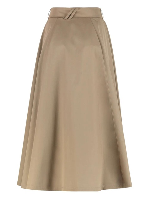 Burberry detachable belt flared skirt - Neutrals - zdjęcie produktu nr 1