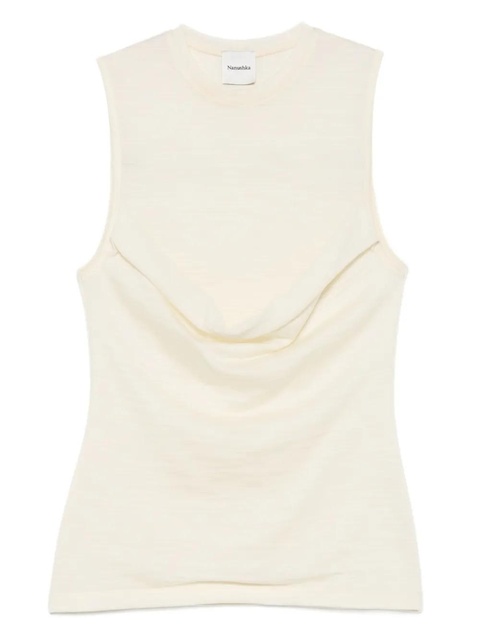 Nanushka cowl-neck sleeveless top - Neutrals - zdjęcie produktu nr 1