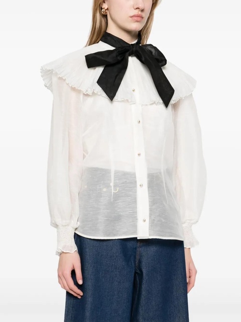 ZIMMERMANN Illuminate Pierrot shirt - White - zdjęcie produktu nr 2