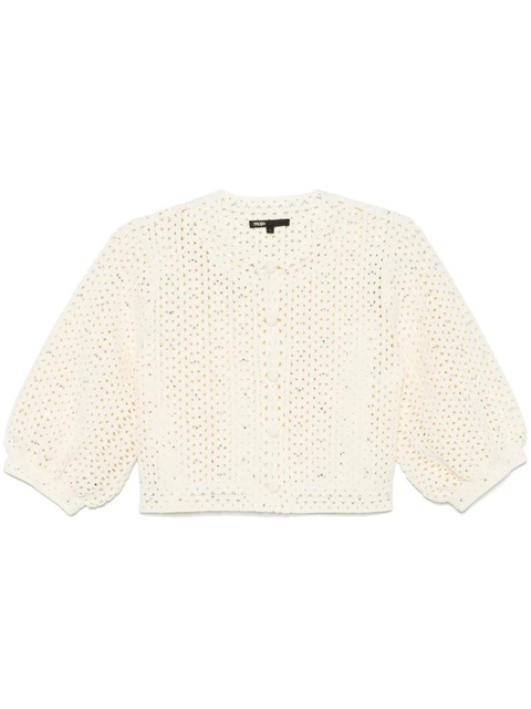 Maje rhinestone-embellished cardigan - Yellow - zdjęcie produktu nr 1