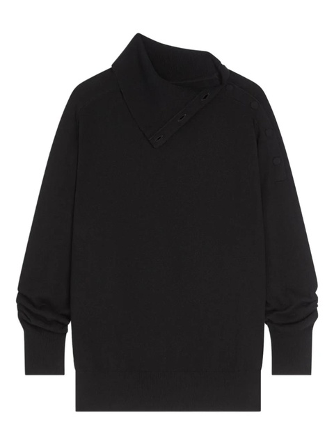 DRIES VAN NOTEN funnel-collar cashmere sweater - Black - zdjęcie produktu nr 1