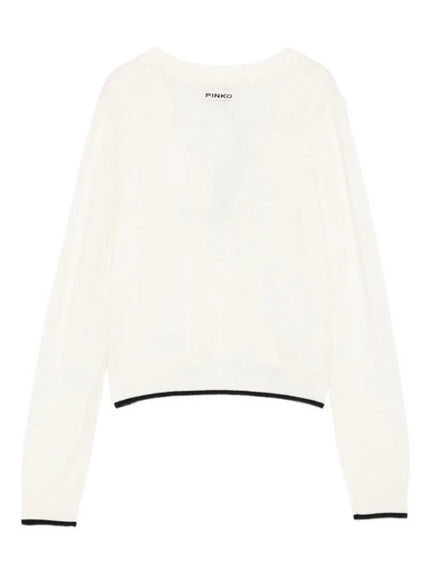 PINKO v-neck cardigan - White - zdjęcie produktu nr 2