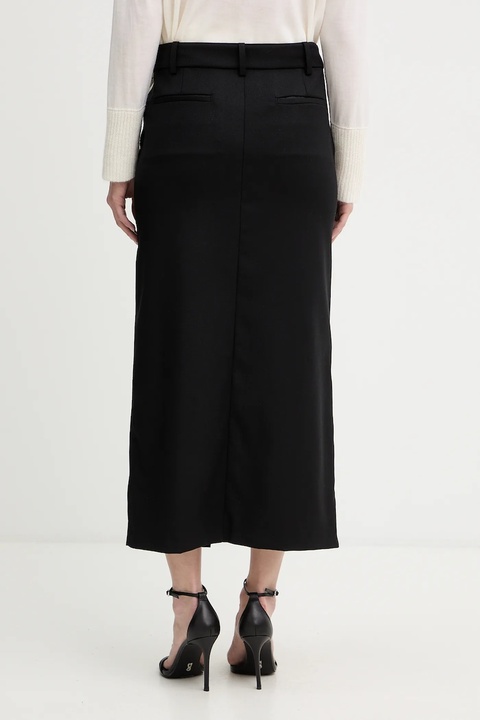 Pinko spódnica z dodatkiem wełny kolor czarny midi ołówkowa 106134 A30C - zdjęcie produktu nr 2