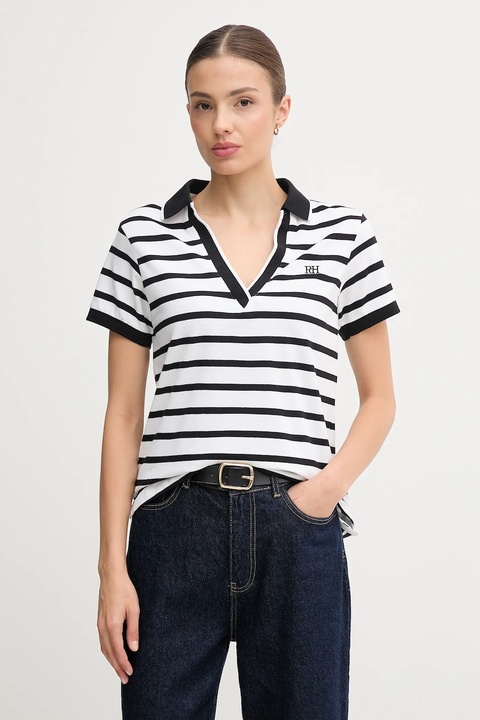 Pedro del Hierro polo damski kolor biały 4532381 - zdjęcie produktu nr 1