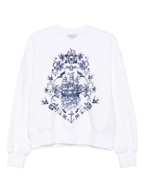 Alexander McQueen graphic-print sweatshirt - White - zdjęcie produktu nr 1