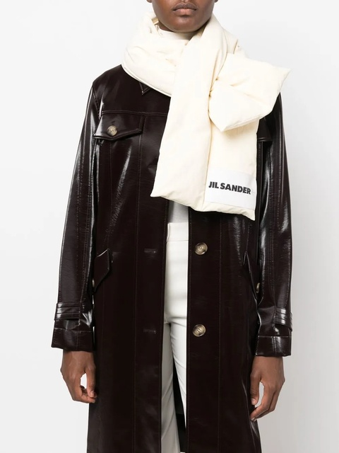 Jil Sander logo-print padded down scarf - Neutrals - zdjęcie produktu nr 2