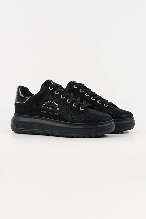 Karl Lagerfeld sneakersy zamszowe KAPRI LUG damskie kolor czarny KL67537 - zdjęcie produktu nr 2