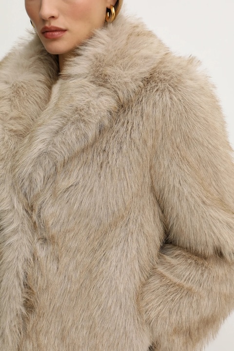 Liu Jo płaszcz kolor beżowy MF5459 E1024 - zdjęcie produktu nr 2