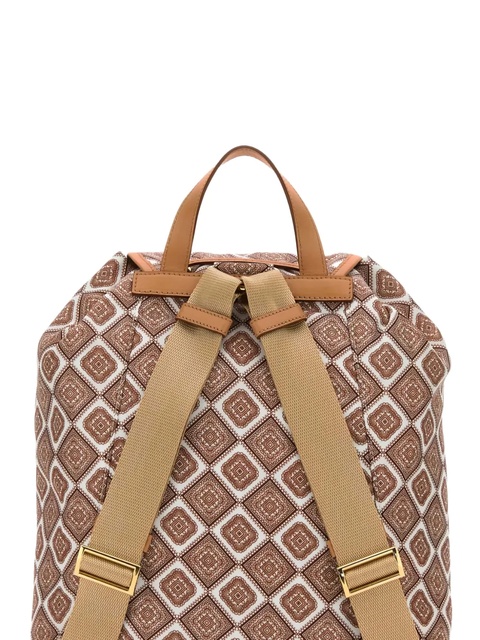 Prada geometric-pattern backpack - Brown - zdjęcie produktu nr 2