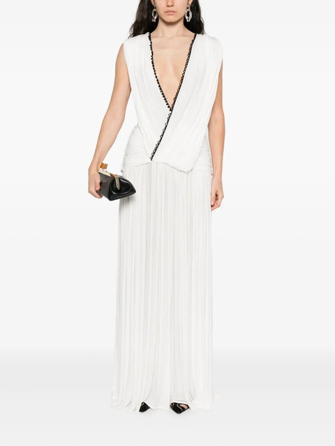 Christopher Esber plunge v-neck dress - White - zdjęcie produktu nr 2