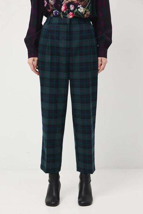 Medicine spodnie damskie kolor multicolor proste medium waist - zdjęcie produktu nr 1