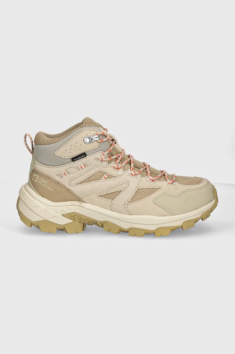 Jack Wolfskin buty Vojo Tour Texapore Mid damskie kolor beżowy A62071 - zdjęcie produktu nr 1