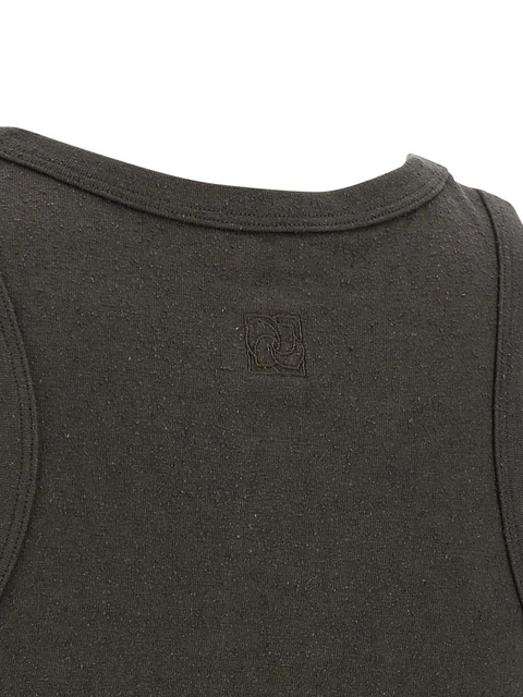 Magda Butrym knot-detail raw-texture tank top - Grey - zdjęcie produktu nr 2