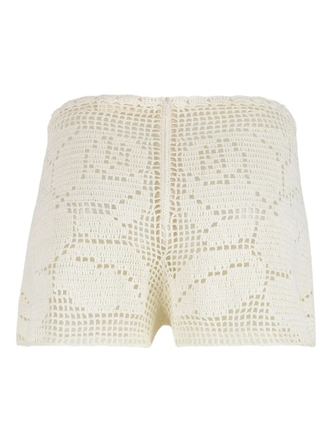 Magda Butrym crochet floral shorts - Neutrals - zdjęcie produktu nr 2
