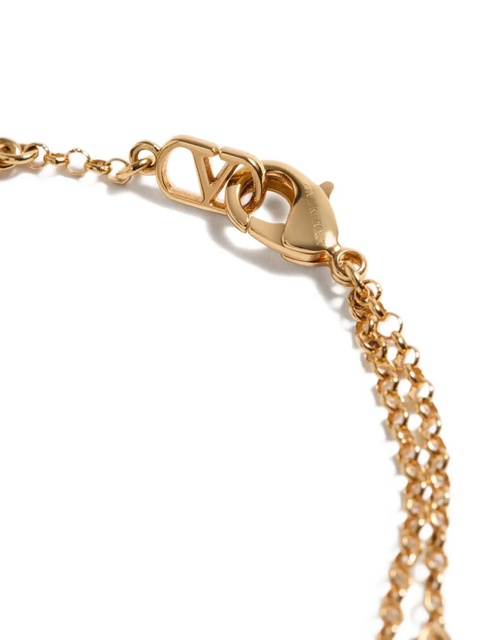 Valentino Garavani gold-tone logo bracelet - ALS GOLD/GREEN - zdjęcie produktu nr 2